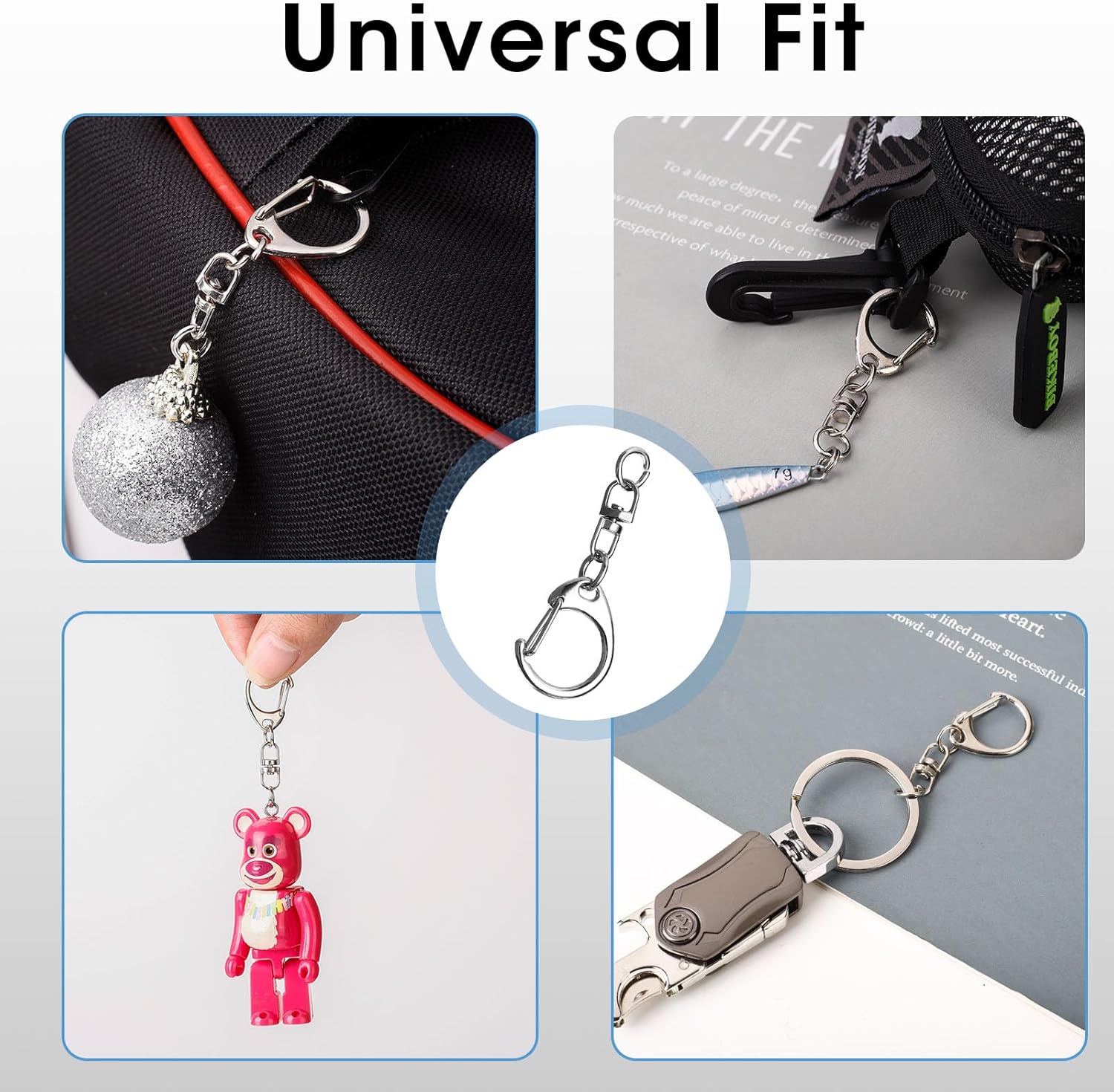 Keychains 50 Pcs Keychain Clip Lobster Clasp Key,Keychain Clip,Swivel Clasps Lanyard Snap Hook,DIY Crafts Key Chain - Image 7