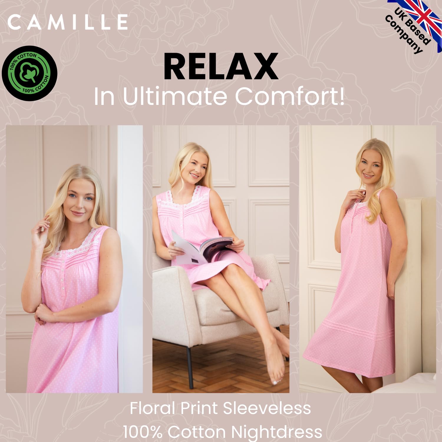 CAMILLE Mujeres Sin Mangas Polka Punto Vestido De Noche Blanco
