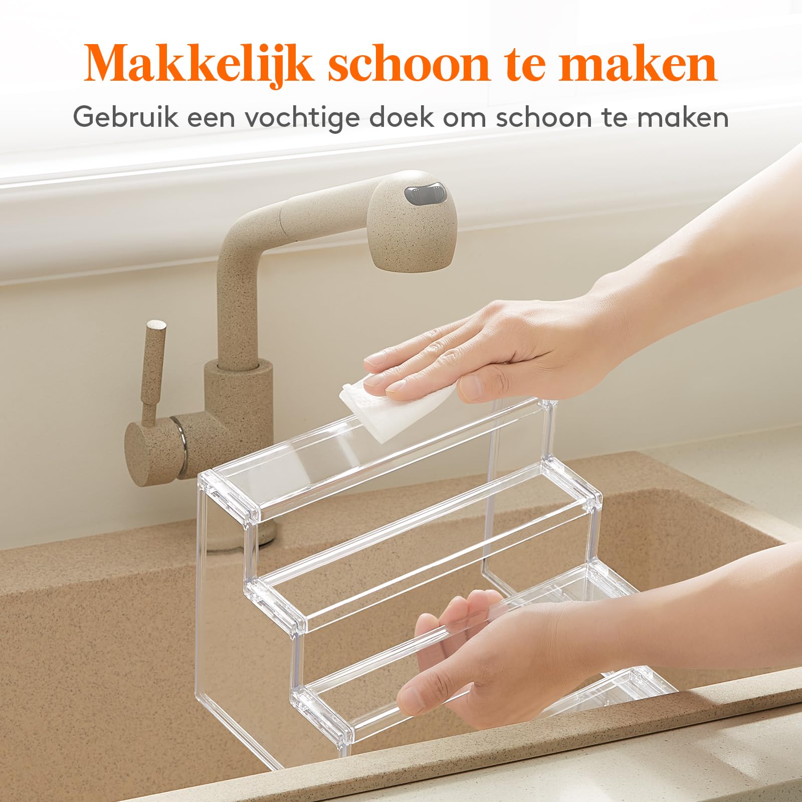 Lifewit 4 Etages Transparante Cupcake Standaard, Acryl Displaystandaard