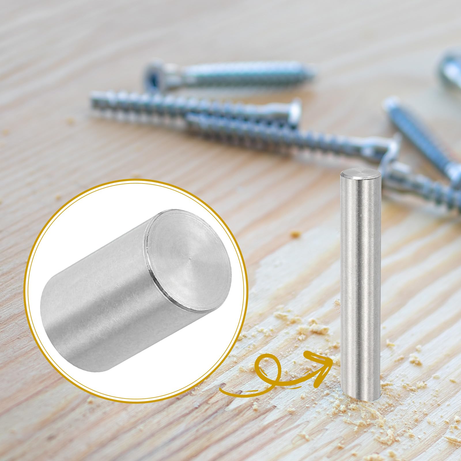 PATIKIL 12mm x 20mm Dowel Pin Stainless Steel - Image 4