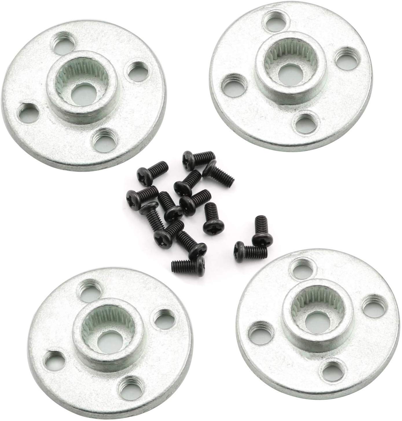 REES52 4pcs Servo Horn Metal Aluminum Alloy 25T Silvery Servo Disc with