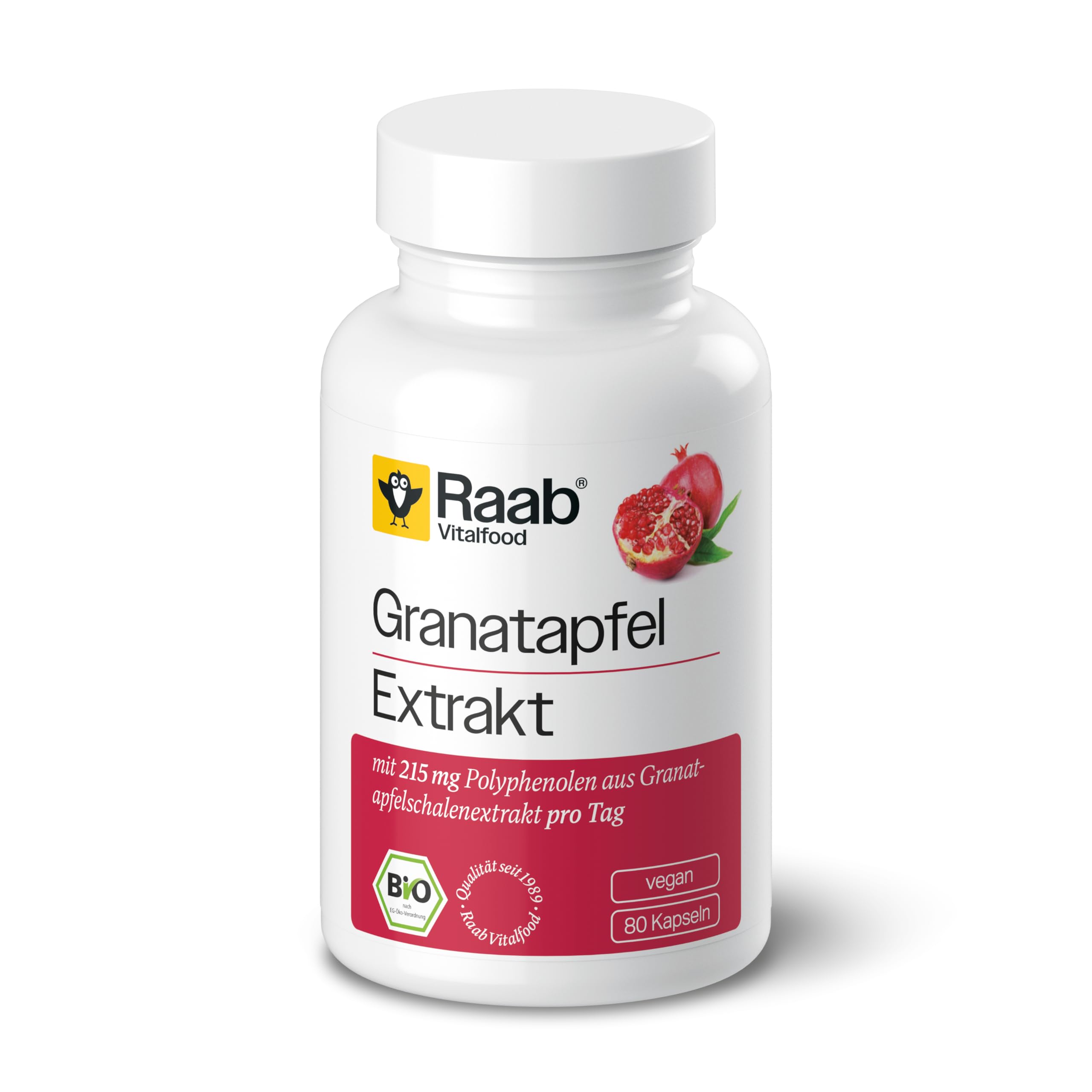 Raab Vitalfood® Bio Granatapfel Extrakt Kapseln