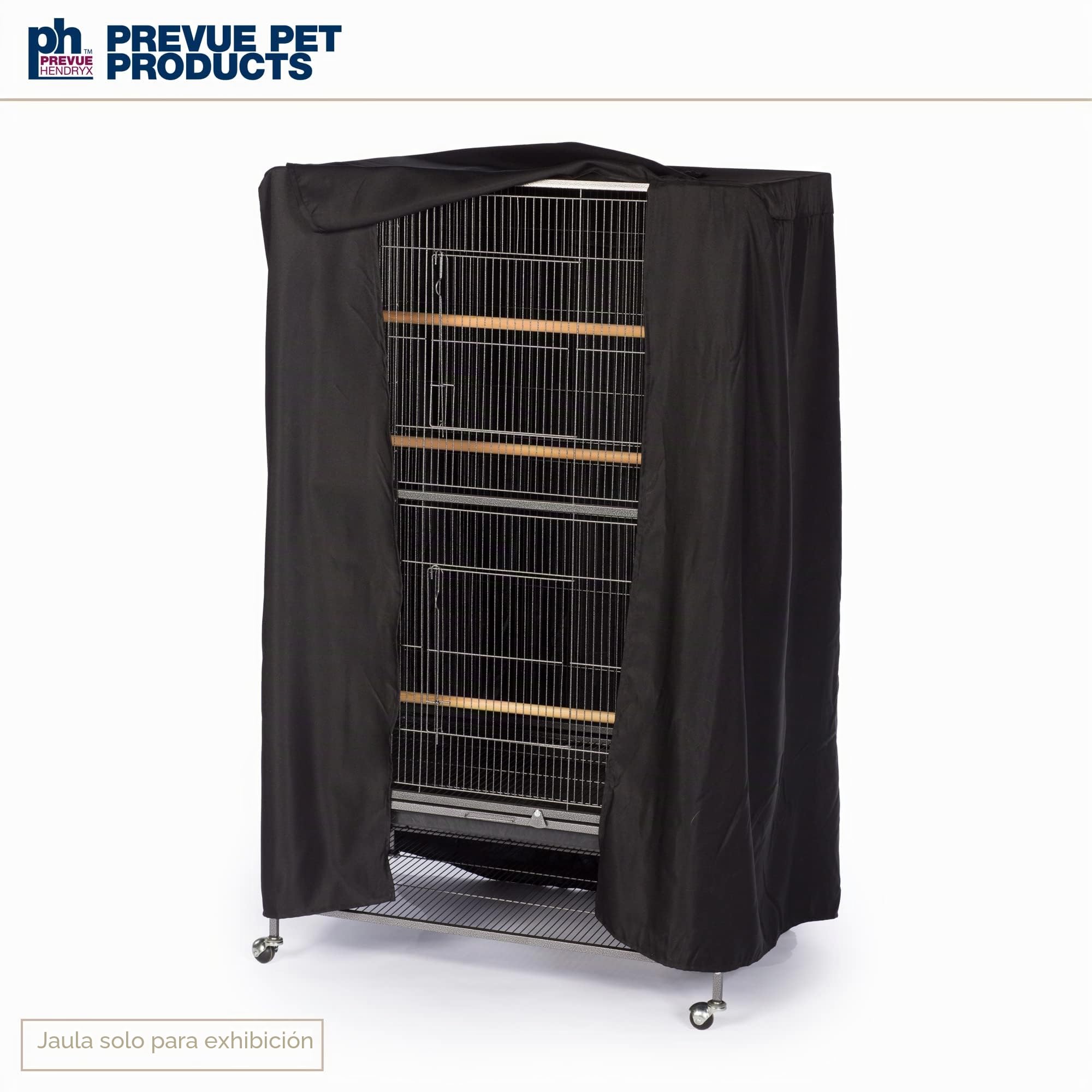 Prevue Hendryx Pet Products Good Night - Funda para Jaula de pájaros, Grande, Color Negro