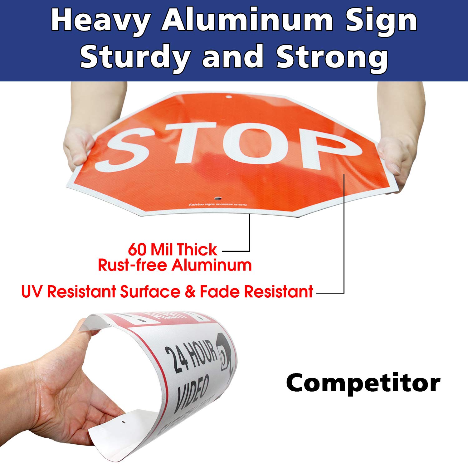 Amazon.com : Stop Signs,18 x 18 Inches Octagon Engineer Grade