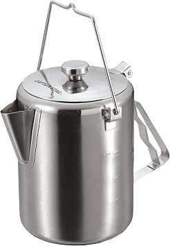 Captain Stag UH-4208 Camping Kettle, Barbecue Kettle, 0.6 gal 1.9 L