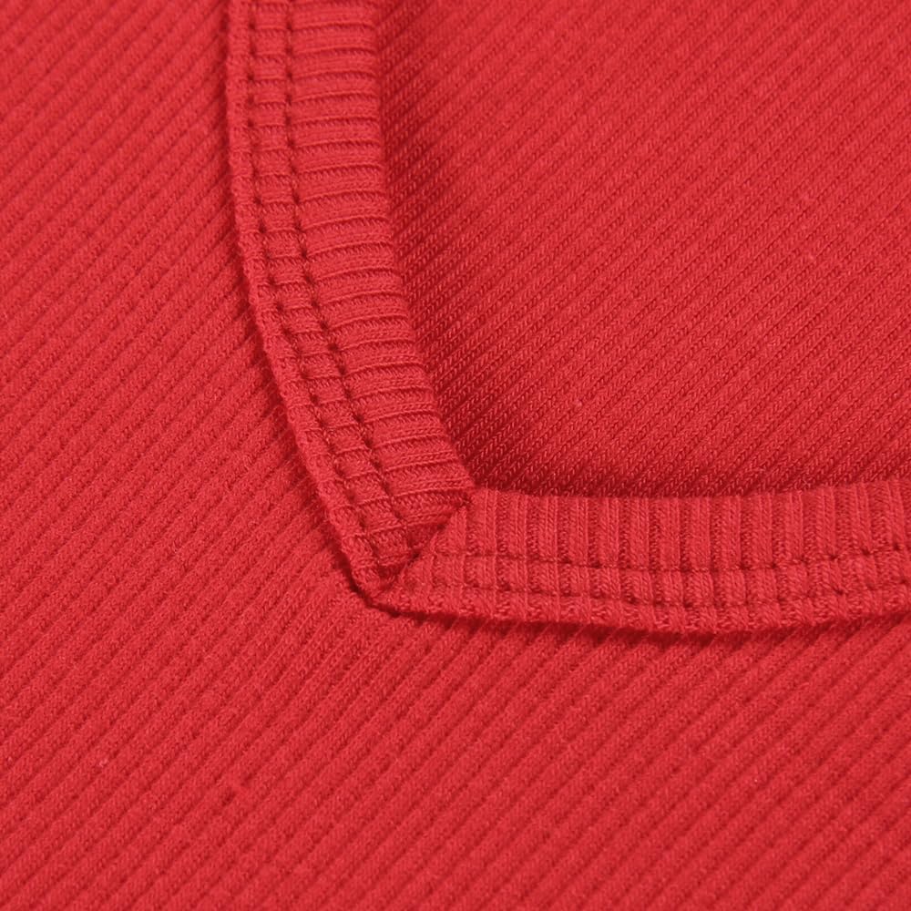 Artfish Women's Sleeveless Shirt Ribbed Fitted Scoop Neck Basic Crop Tank Top Cropped - Image 4