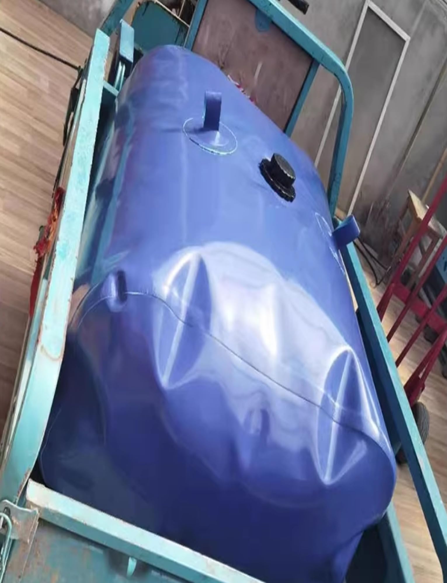 Depósito de agua plegable con grifo, diseño a prueba de fugas e impermeable para lucha contra incendios, jardinería y almacenamiento de emergencia