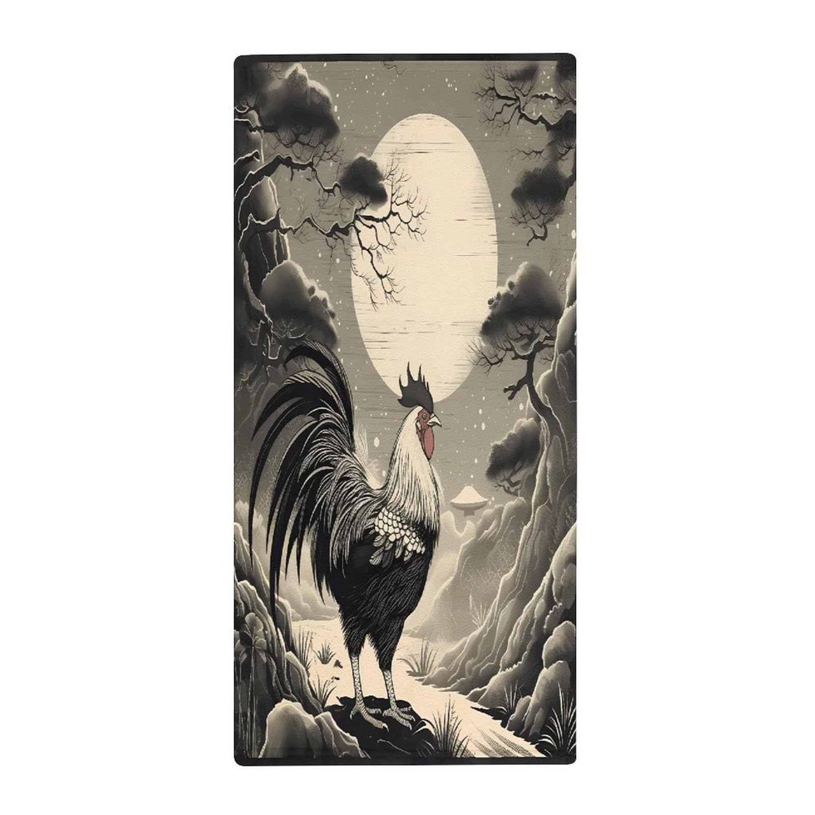FekiLoot Chicken on The Mountain Bath Towel Super Soft Highly Absorbent Bath Towel Fashion Quick Drying Bathroom Towel Soft Large Fingertip Towels for Bathroom Gym Travel Camp Pool