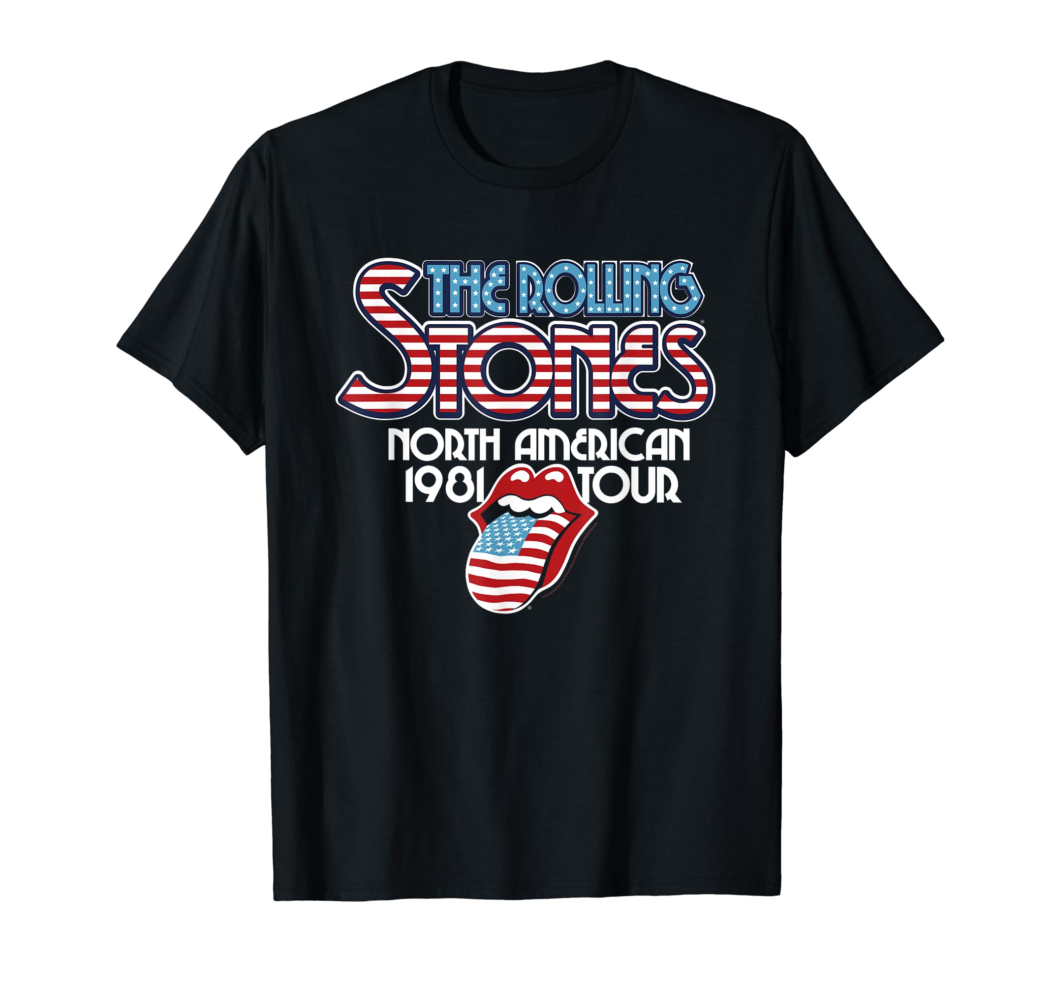 Rolling StonesツアーTシャツ Amazon | The Rolling Stones Official NA Tour 1981 Tシャツ | T
