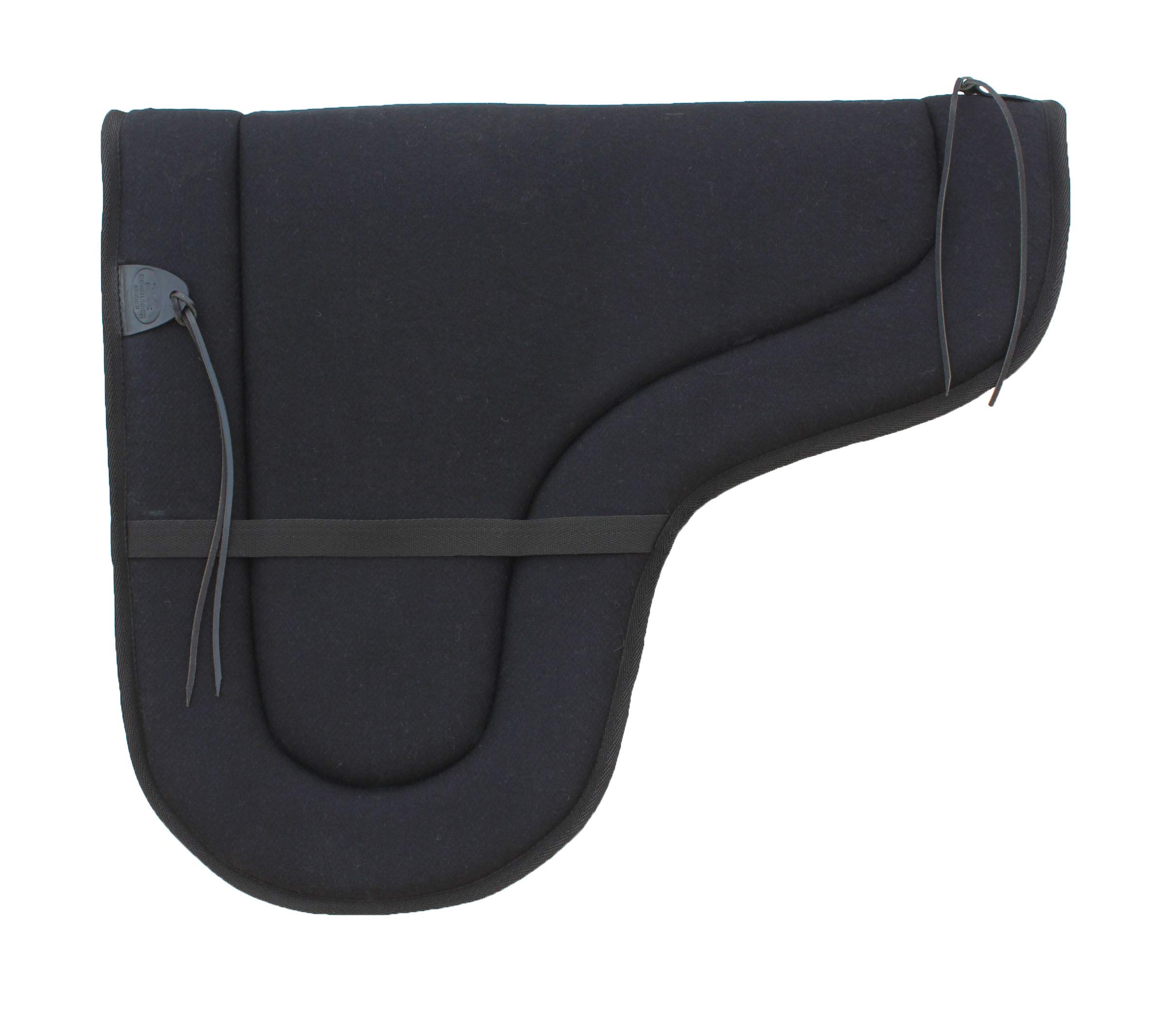 Tapis De Selle Confort Trail Rider En Laine Australienne - Challenger, Noir, 28x46 Pouces