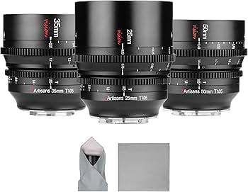Amazon.co.jp: 7artisans 25mm/35mm/50mm T1.05 大口径シネレンズ Sony