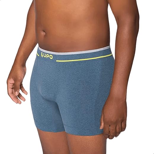 Cueca Boxer Plus Size Lupo Toque Gelado Texturizada Ar Macia e Respirável