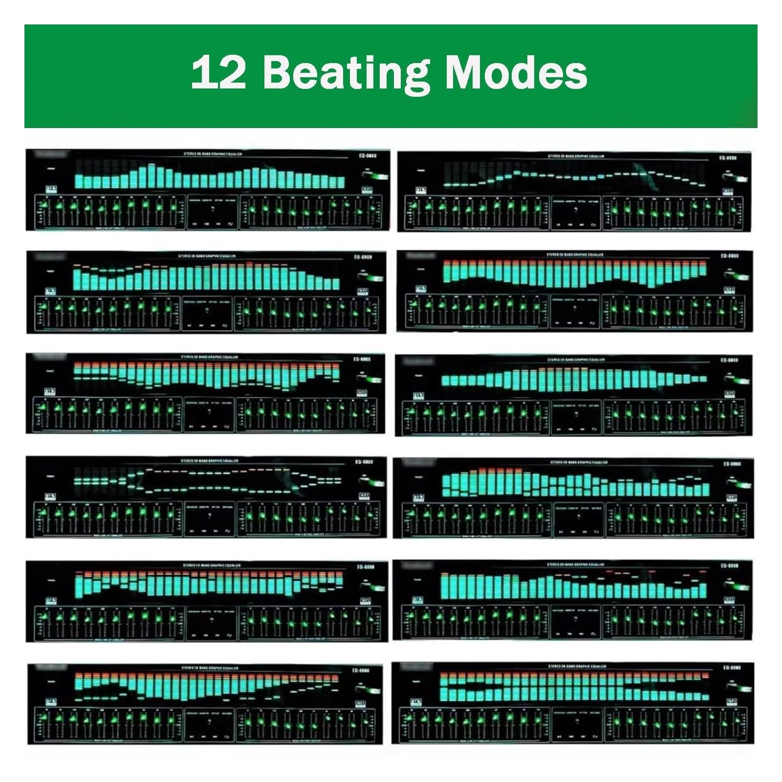 Ecualizador Digital de 31 Bandas, EQ gráfico estéreo, analizador de Espectro Musical, decodificación de Audio Digital coaxial óptico Bluetooth 5.4, reducción de Ruido