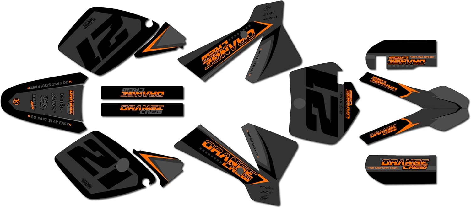 Graphics Kit for KTM 65SX SX65 (2002-2008) Crew Series Tan 16 Mil-Dirt Pit Bike Motorcycle Stickers,Dirtbike Racing Decal Automotive Motocross Accessories no Plastics