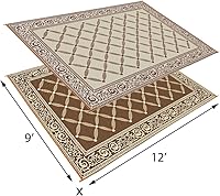 Vista 2 de Alfombrilla estilo jardín, Beige