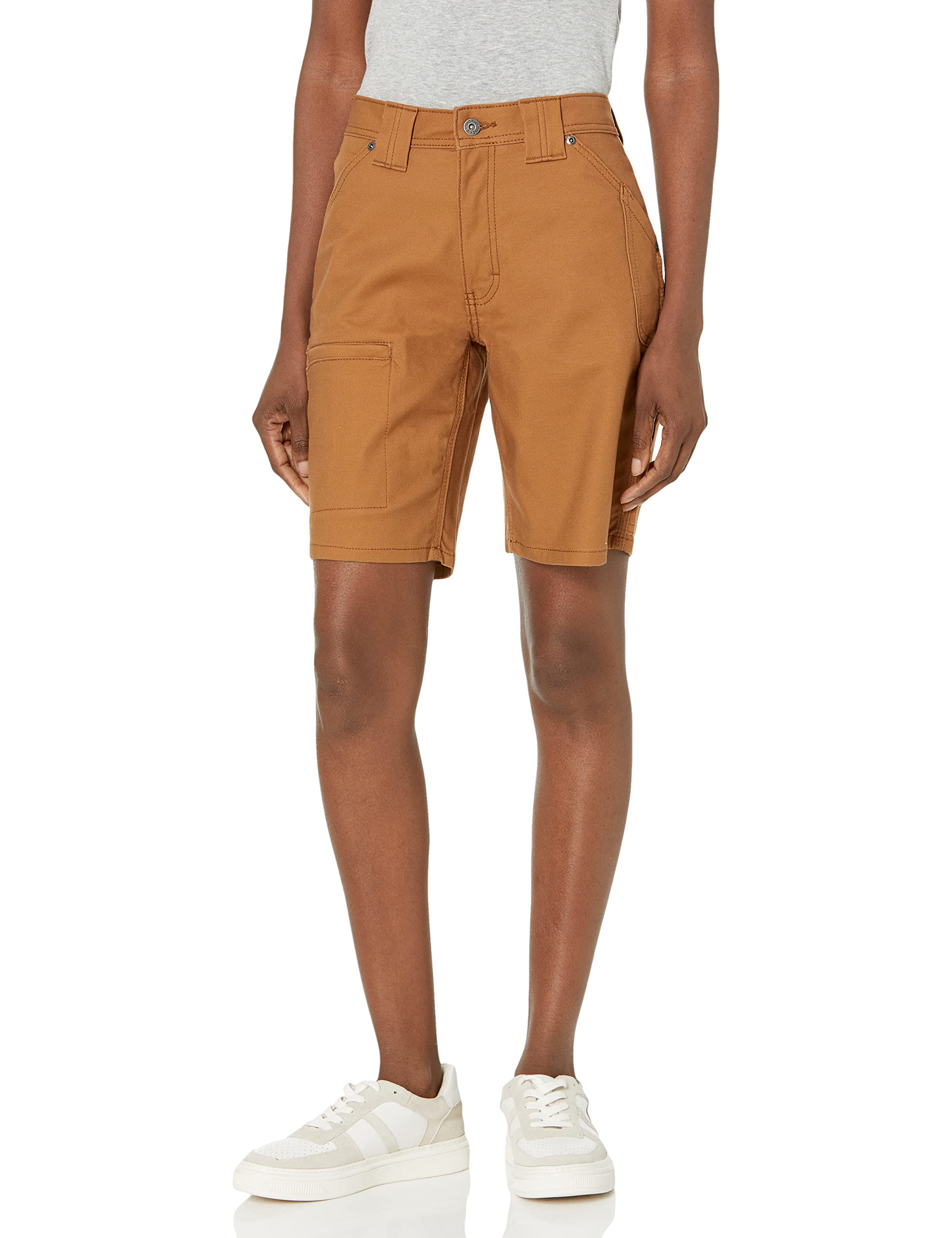 Dickies Women's DuraTech Renegade Shorts, Brown Duck, 10