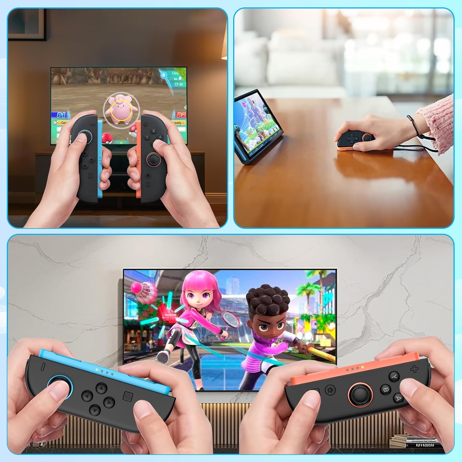 Kvkdiir Controller Compatible with Nintendo Switch 2 Controller, Wireless Replacement Controllers for Switch 2, Support Motion Controls/Rumble/Gamechat/Mouse Mode 8 71QbfbMdwCL. SL1500