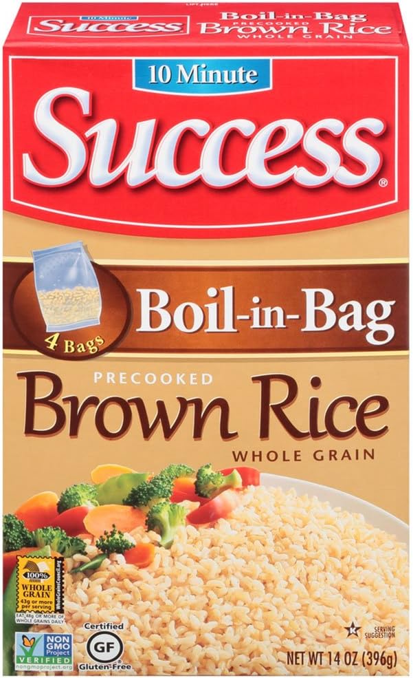 Success Boil in Bag Brown Rice, 14 oz (Pack of 12)