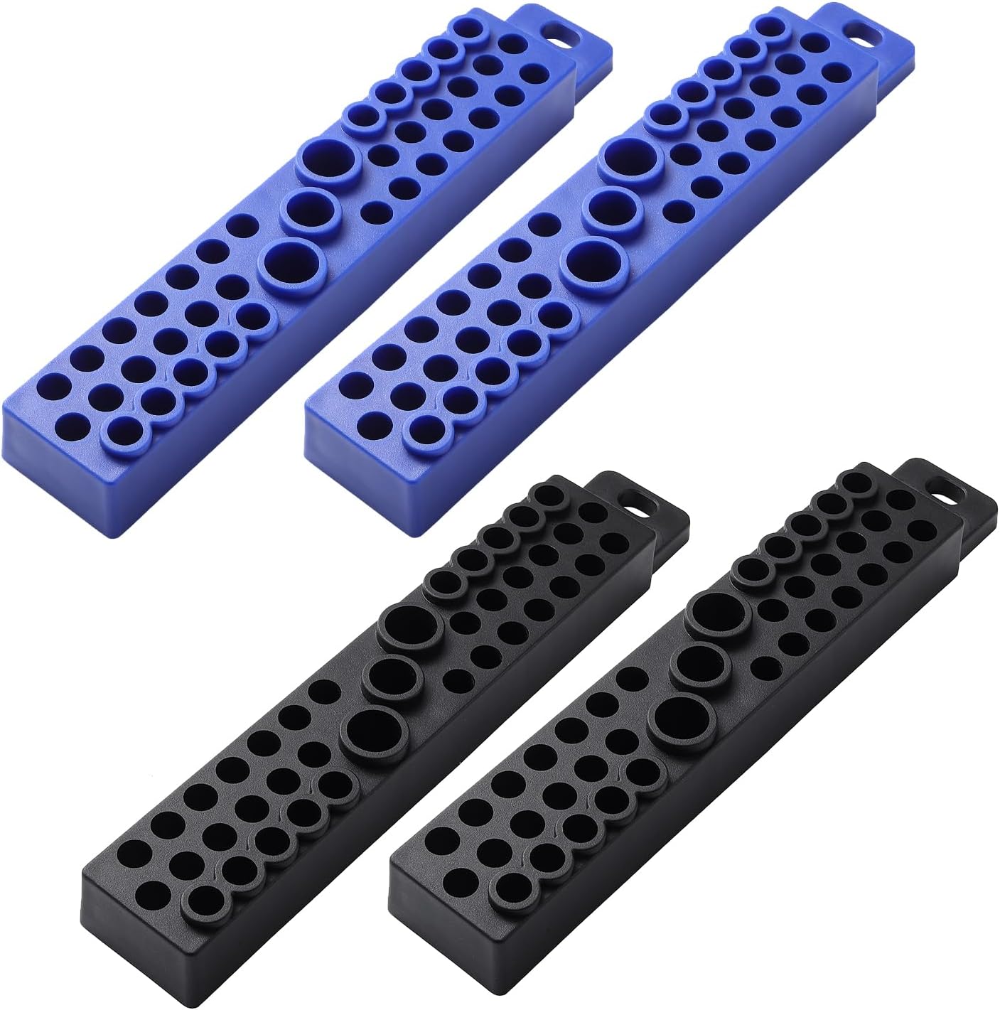 Reniteco 1/4" Hex Bit Holder, 39 Hole Bit Storage with Strong