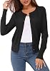 Newshows Women's Solid Button Down Long Sleeve Classic Crew Neck Knit Cardigan Sweater