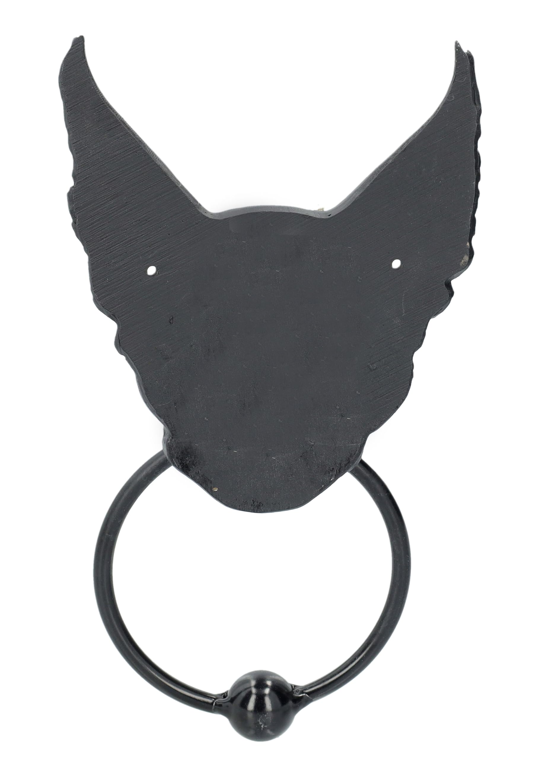 Pacific Giftware Heurtoir de porte égyptien Bastet - Design tête de chat - Points forts dorés - Détails Scarabée - 22 x 12,5 cm