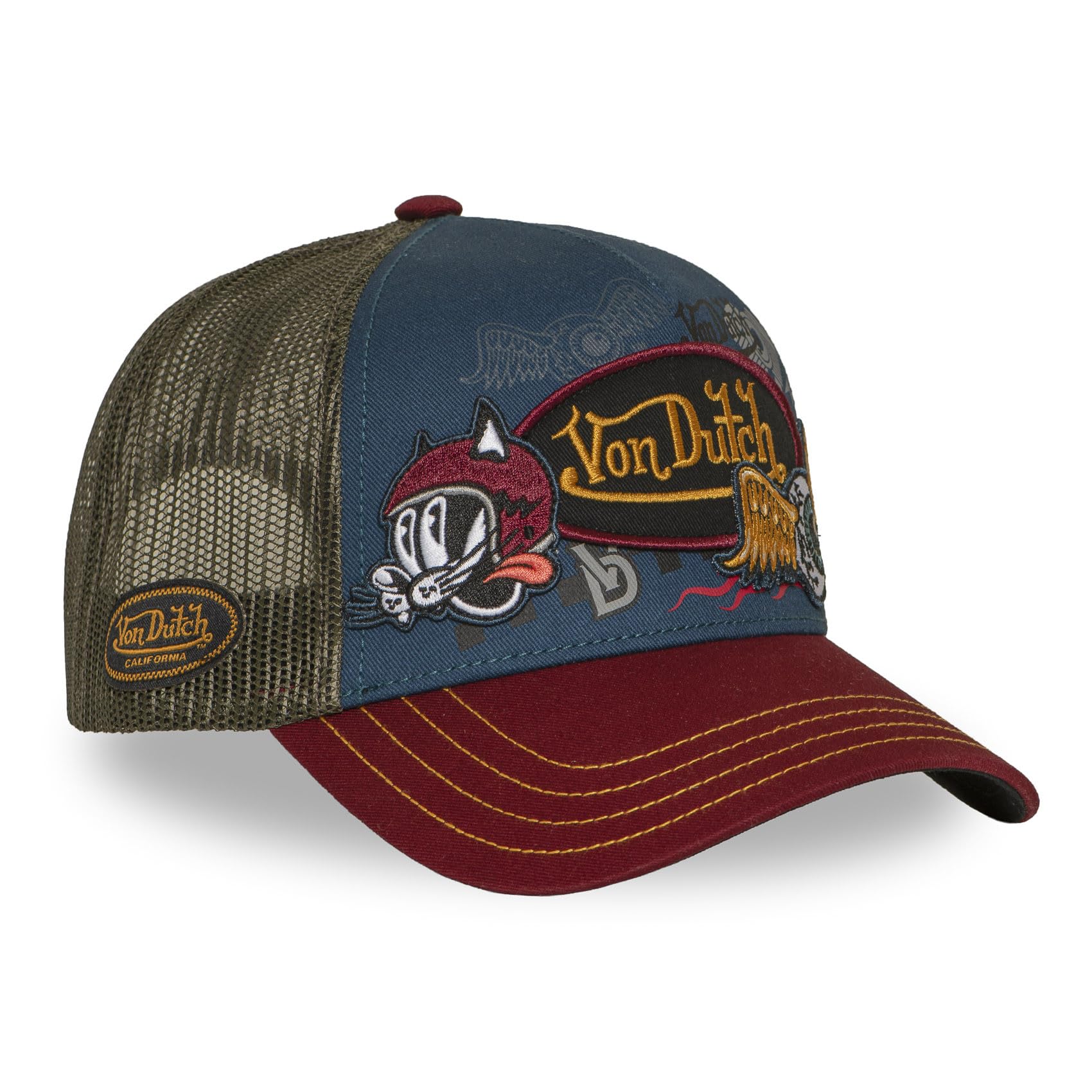 Von Dutch Czapka męska i damska, Trucker Patches