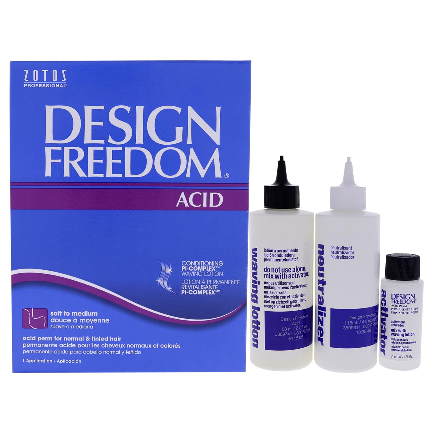 5 OFF SALON BEAUTY ZOTOS DESIGN PLUS FREEDOM ACID HAIR PERM FIRM SOFT 