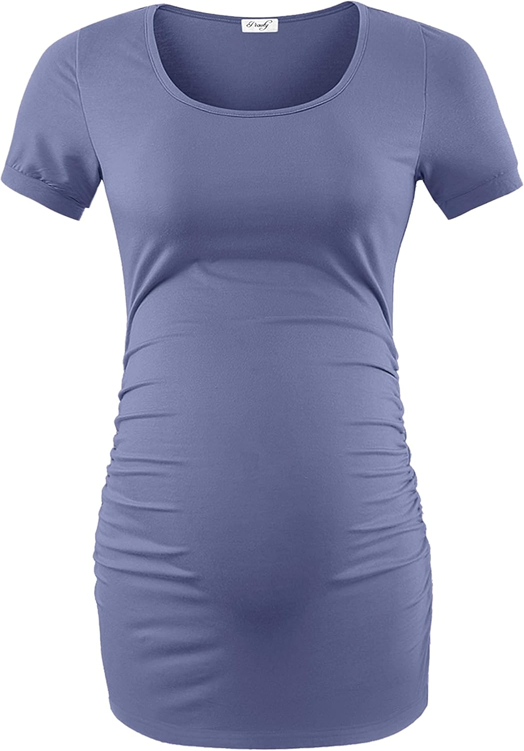 Peauty Women's Maternity Side Ruched Shirts - Image 3