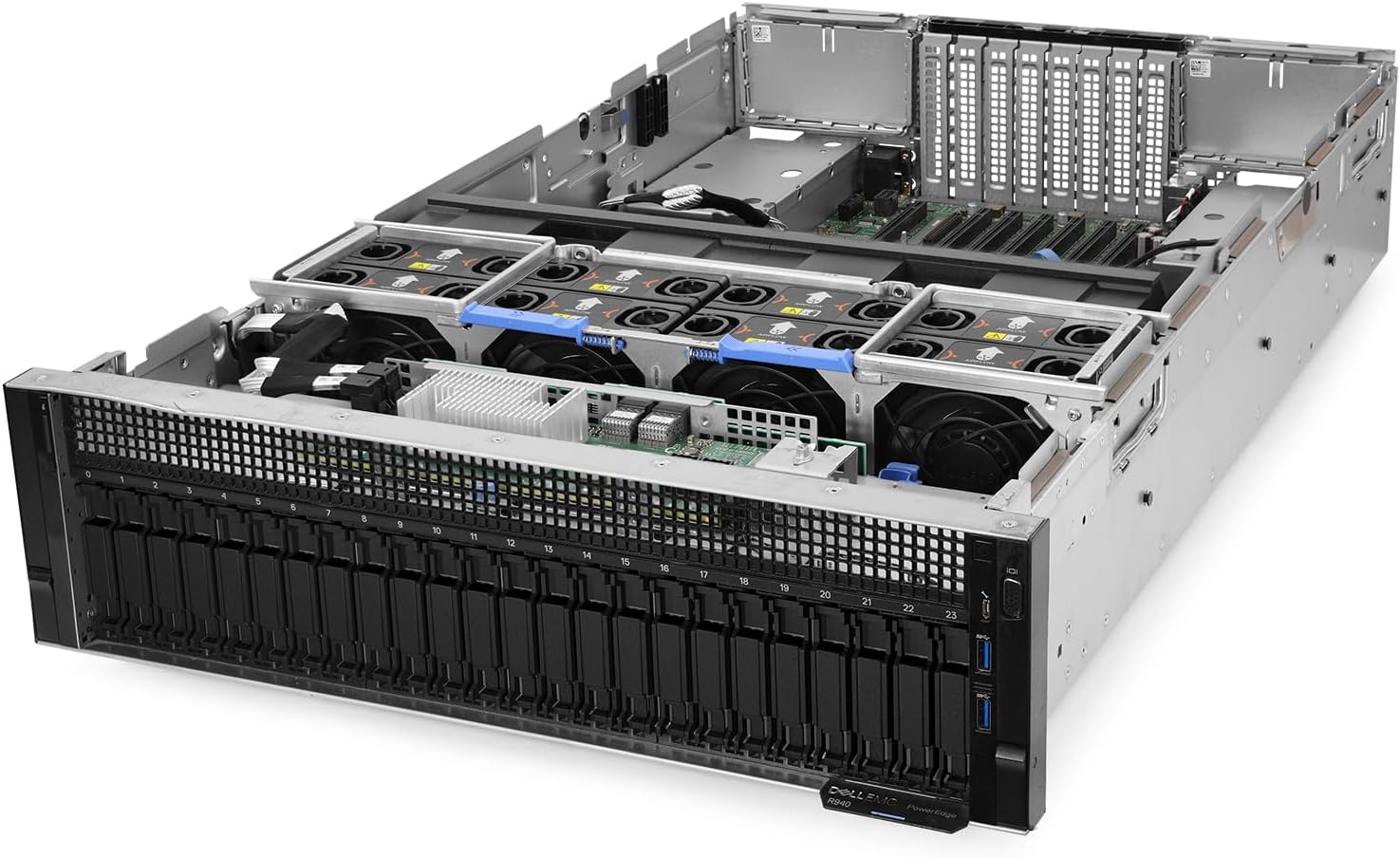 Dell PowerEdge R940 24-Bay Server 2.30Ghz 72-Core 256GB RAM 800GB SSD Storage (Renewed)
