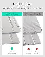 ESR iPad Pro 13 hüvely M5/M4 mágneses tartóval, vékony trifold állvánnyal, fehér - White 5