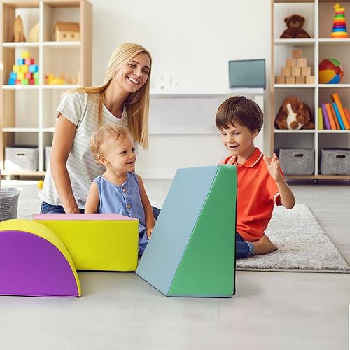 Miniatura 3 de Juego de escalada suave para interiores, bloques de escalada de espuma para niños pequeños y preescolares, juego de actividades de escalada, gateo y