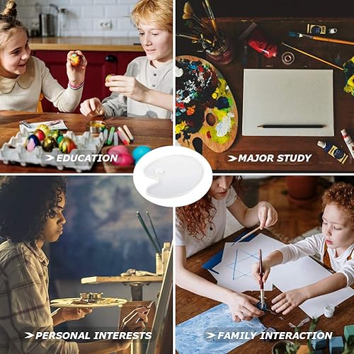 Miniatura 5 de Paleta de molde de resina de silicona, bandeja de pintura de resina epoxi, molde de fundición fácil para sostener y mezclar colores, suministros de