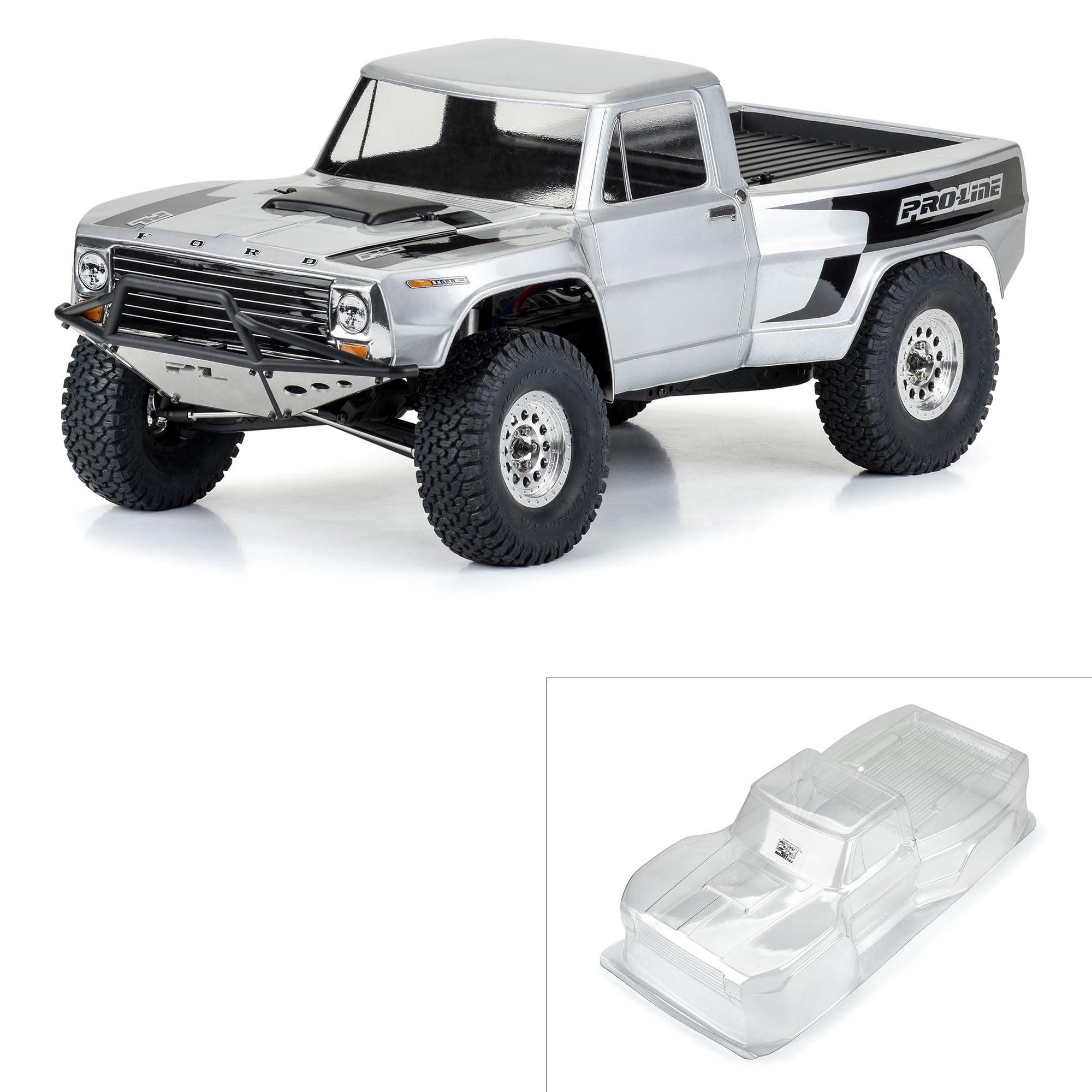Pro-line Racing 1967 Ford F-100 Pre-Runner Clear Body for 12.3IN 313mm Wheelbase Scale Crawlers & Pre-Runners PRO364700