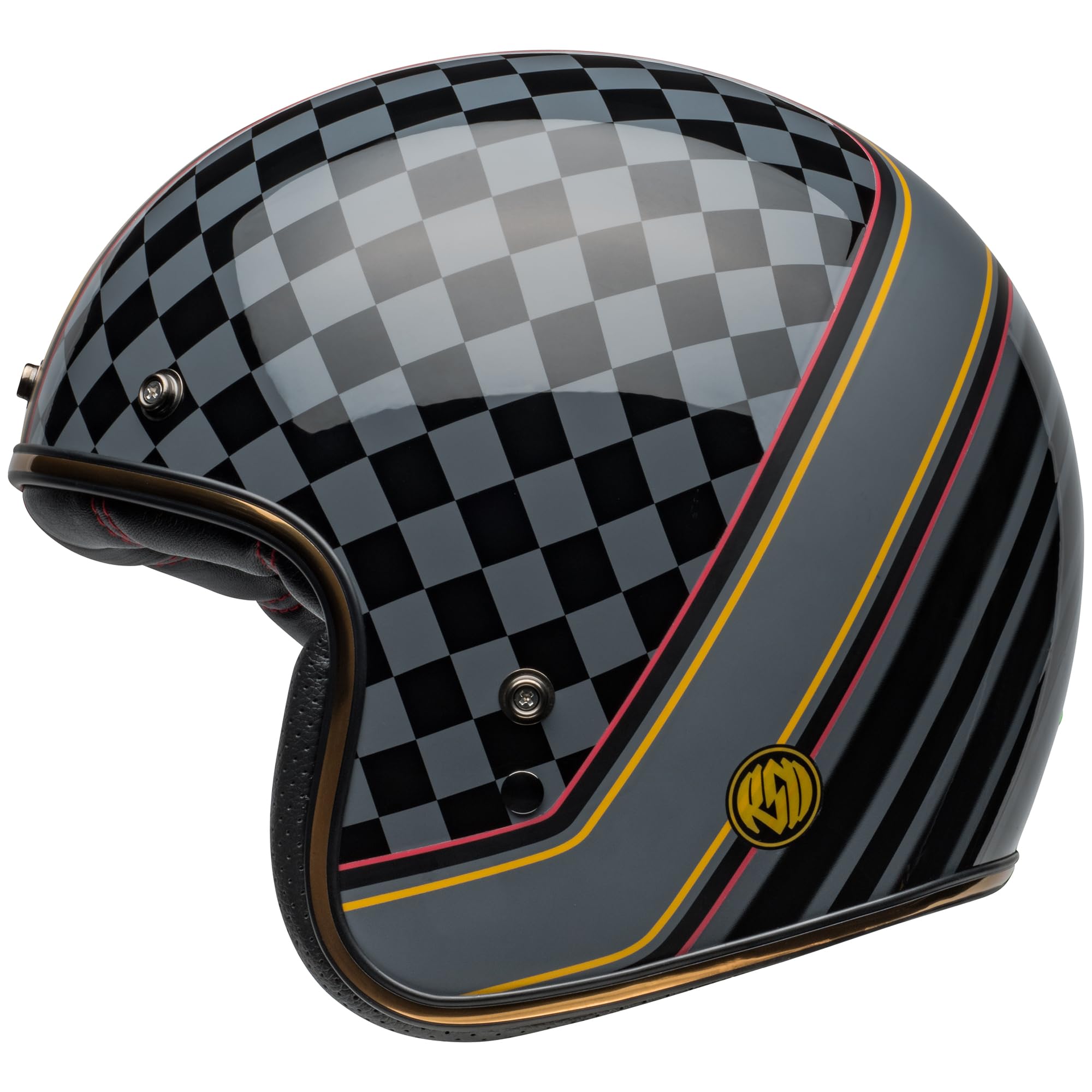 HELMET BELL CUSTOM 500 ECE6 RSD WRKRS MATTE/GLOSS BLACK/GOLD M
