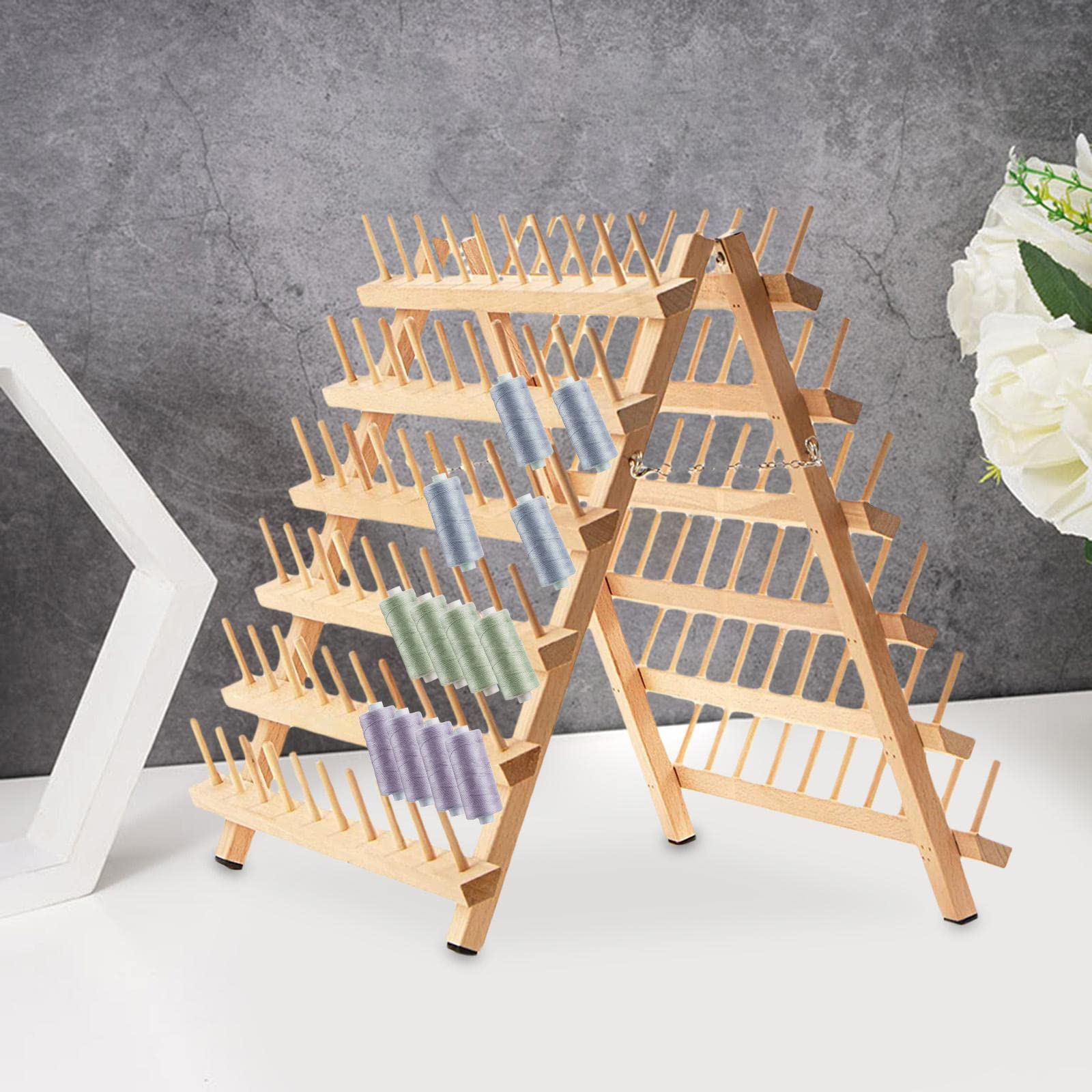 Porte-bobines Pliable pour Broderie, avec Corde pour