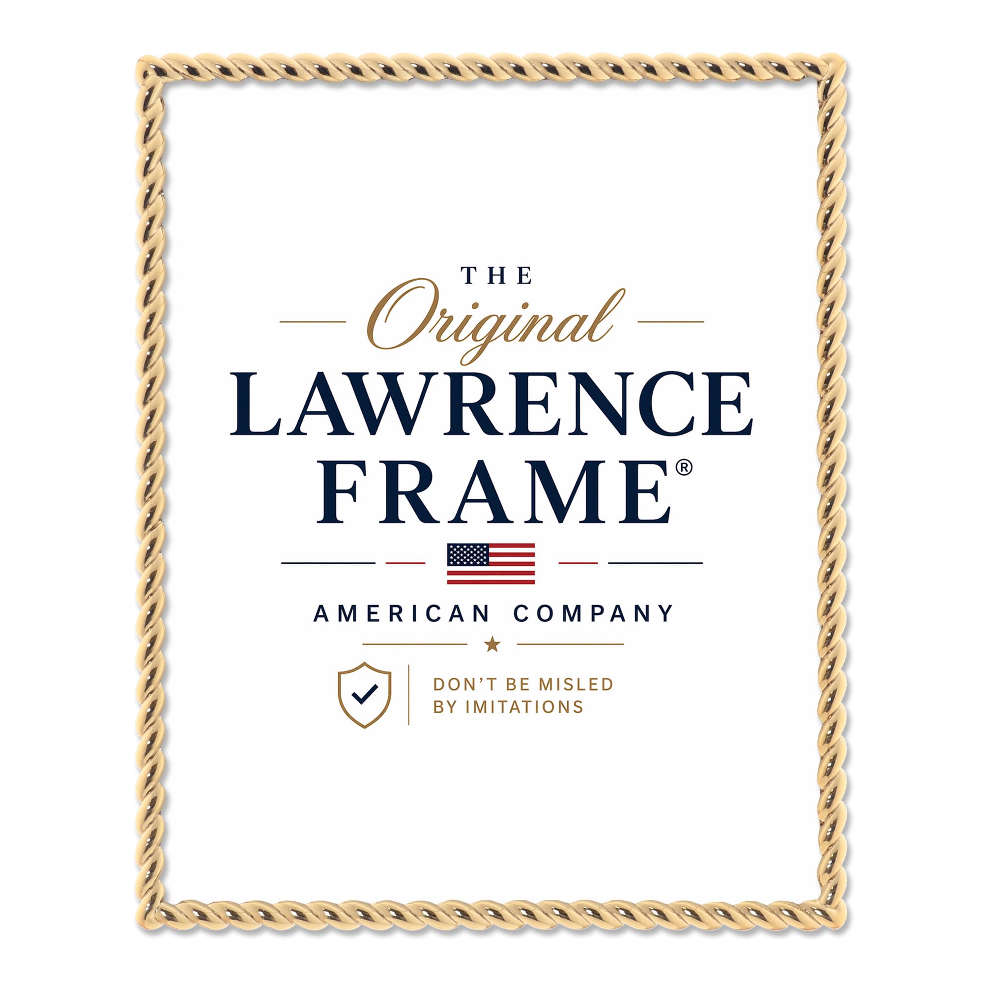Lawrence Frames Rope Design Metallrahmen, 20,3 x 25,4 cm, mattiert, 12,7 x 17, – Ansicht 2