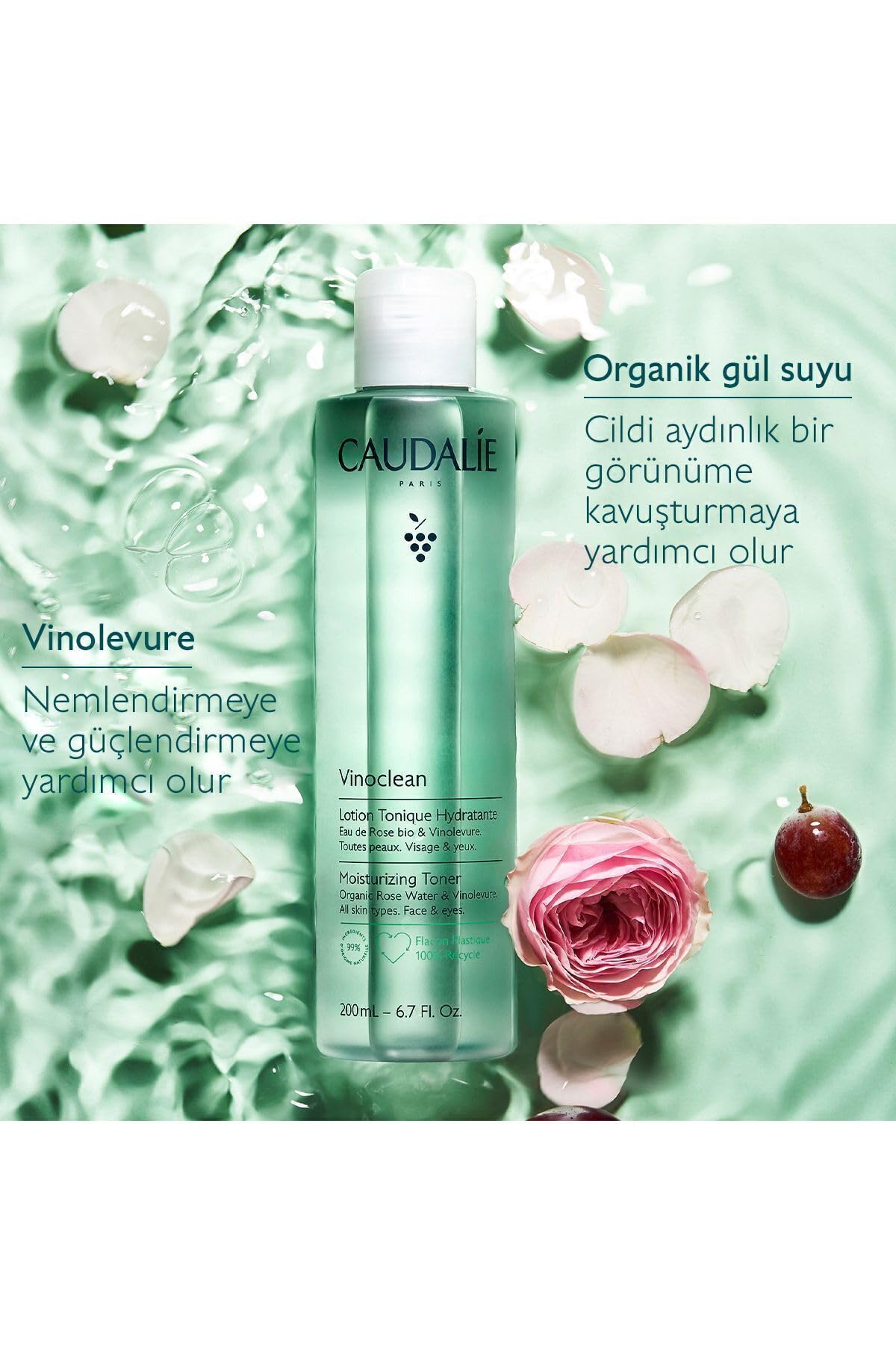 Caudalie Nemlendirici Tonik Vinoclean 200 ml