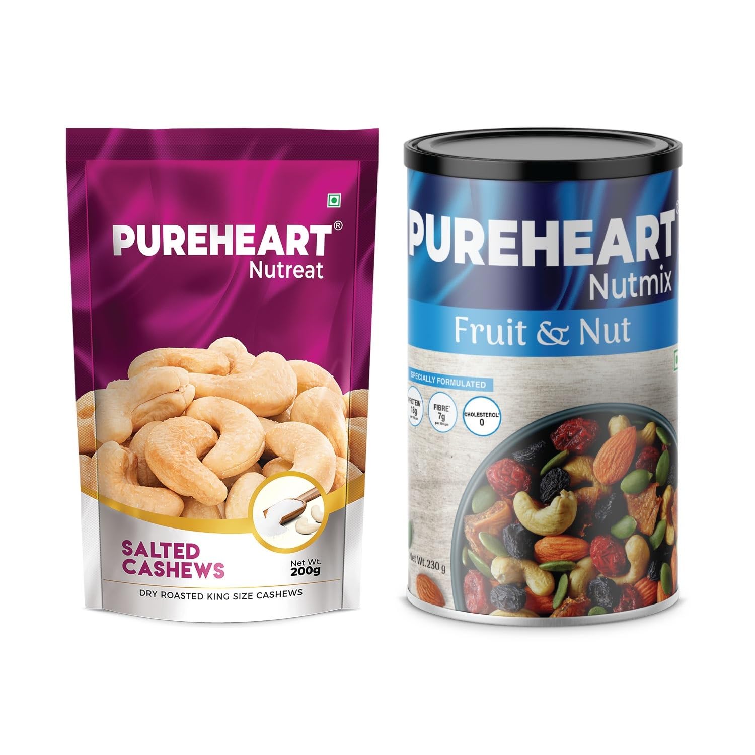 PUREHEART Salted Cashew (200 gm) and Nutmix Fruit & Nuts Combo Set (Cashews, Almonds, Raisins, Figs) (230 gm) Nutritious, Delicious & Crunchy Panchmeva, Ideal Gift for Everyone (B0C7GJXTKW) Amazon Price History, Amazon Price Tracker