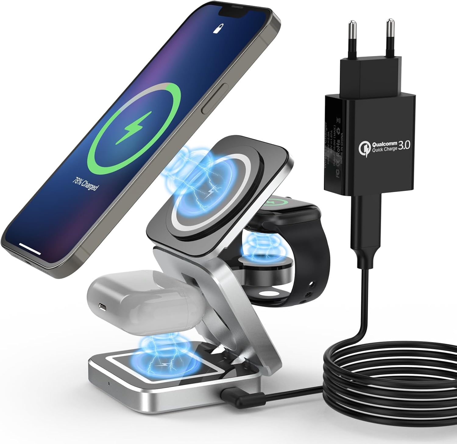 Caricatore Wireless Magnetico Per Sonos Roam/SL - Base Di Ricarica Bianca, Compatibile Con Altoparlante - Foto 10