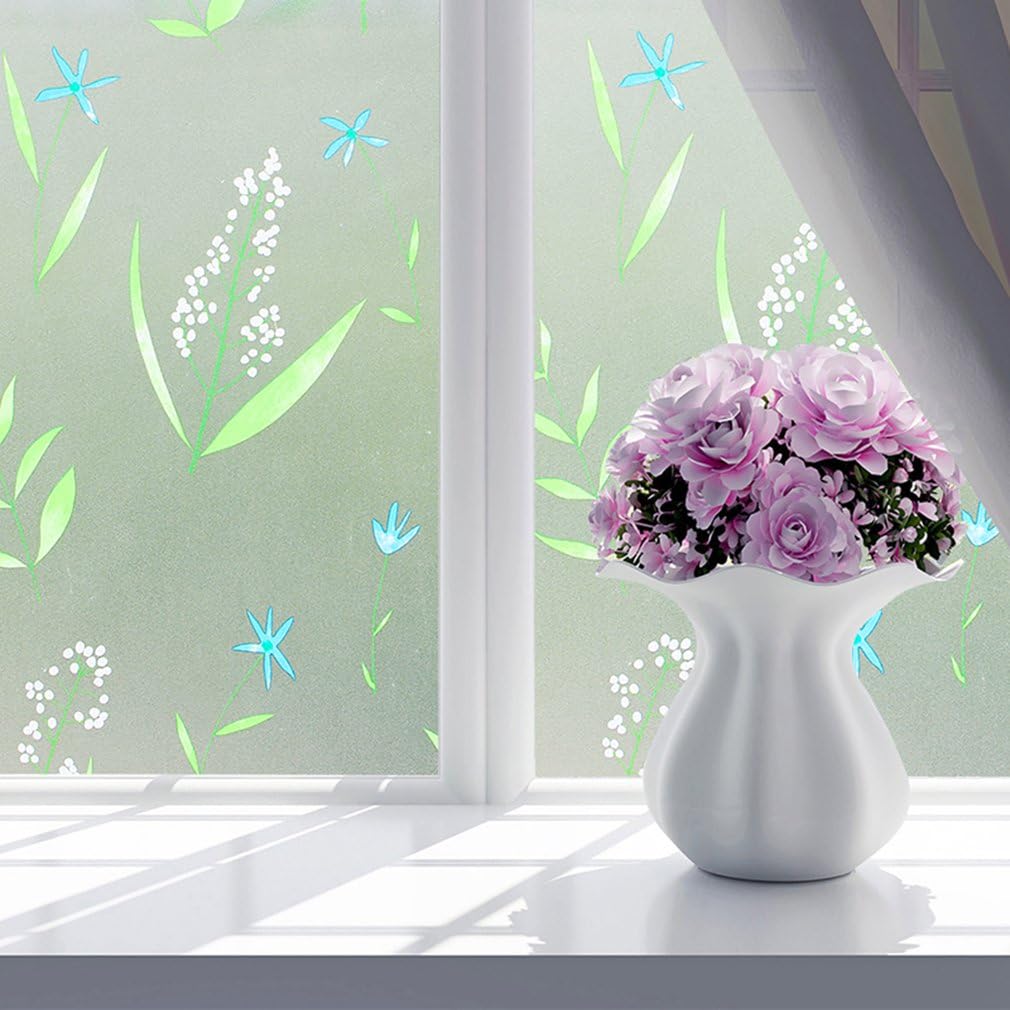 FengJu Window Film Door Sticker Glass Film Both Suitable for Home and Office (SizeM:17.7 * 78.7 inch/45cm*200cm, QQXC-45)