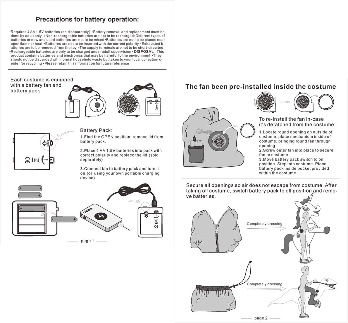 GOOSH Inflatable Dinosaur Costume Adults Halloween Blow up Costumes for Men Women Riding T Rex Air Costume for Party Cosplay - Image 7