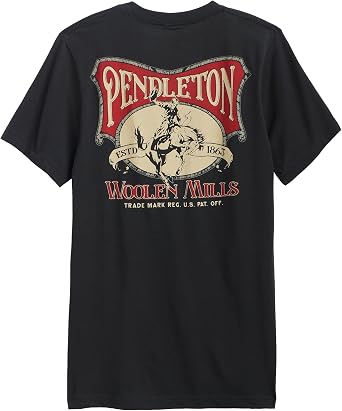 Pendleton Mens Graphic T-Shirt, 100% Cotton Short Sleeve Tee