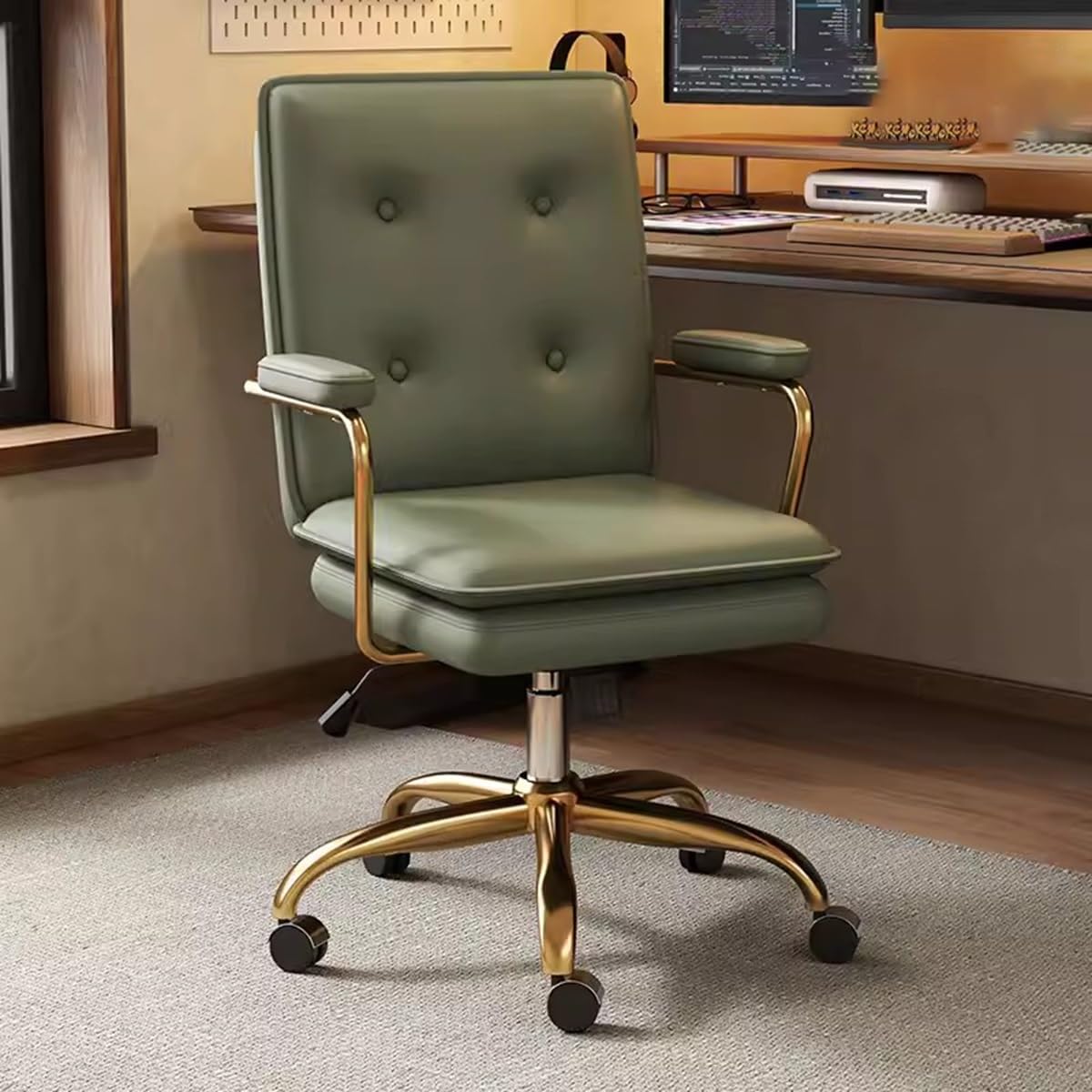 Chaise de bureau ergonomique confortable - Siège pivotant pour ordinateur