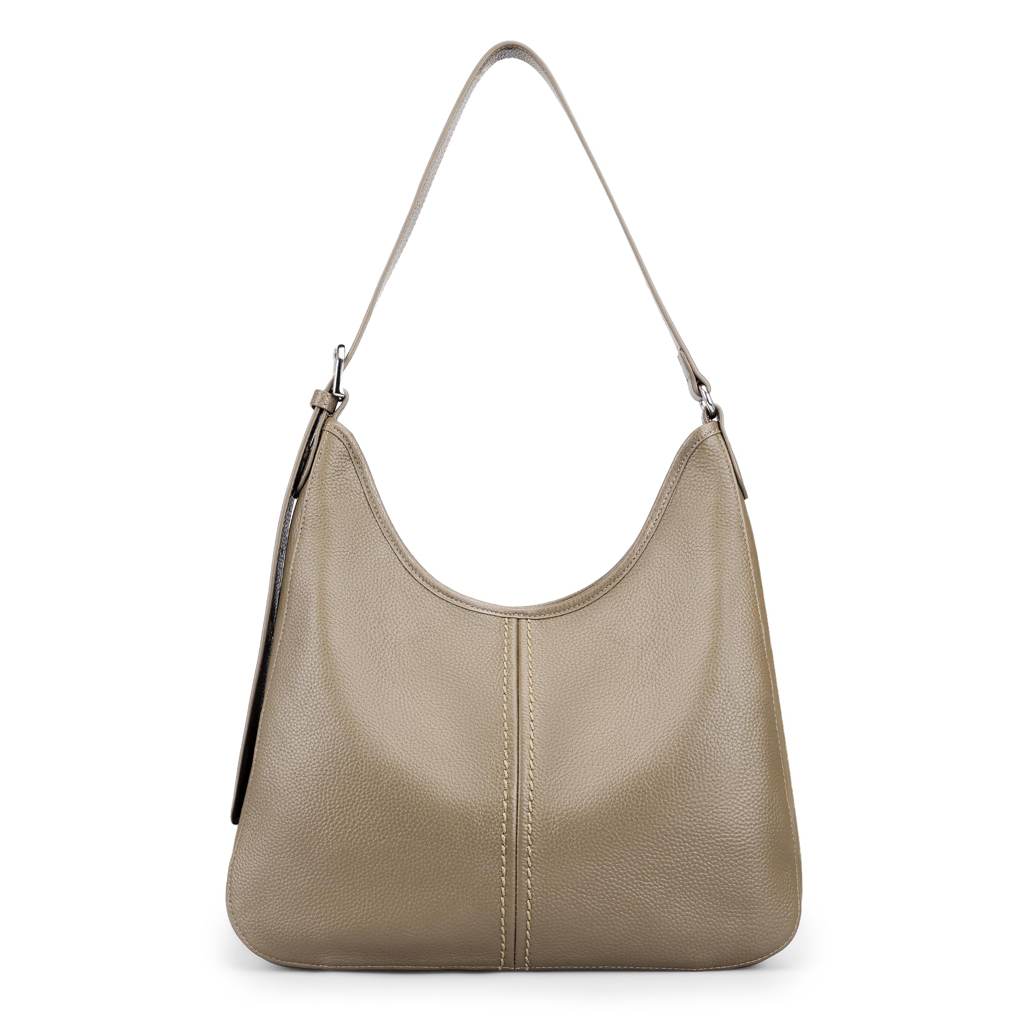 Genuine Leather Hobo Bags for Women, Top Grain Real Leather Women's Shoulder Bag Handbags Purses with Adjustable Strap