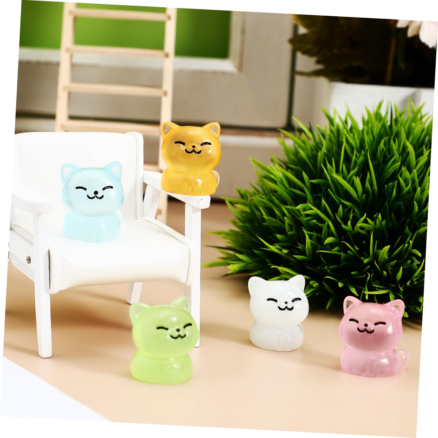 100 Stück Mini-Tiere Aus Harz – Leuchtend, Für Feengarten, Aquarium, Deko, 20 Arten, 1–3,8 Cm