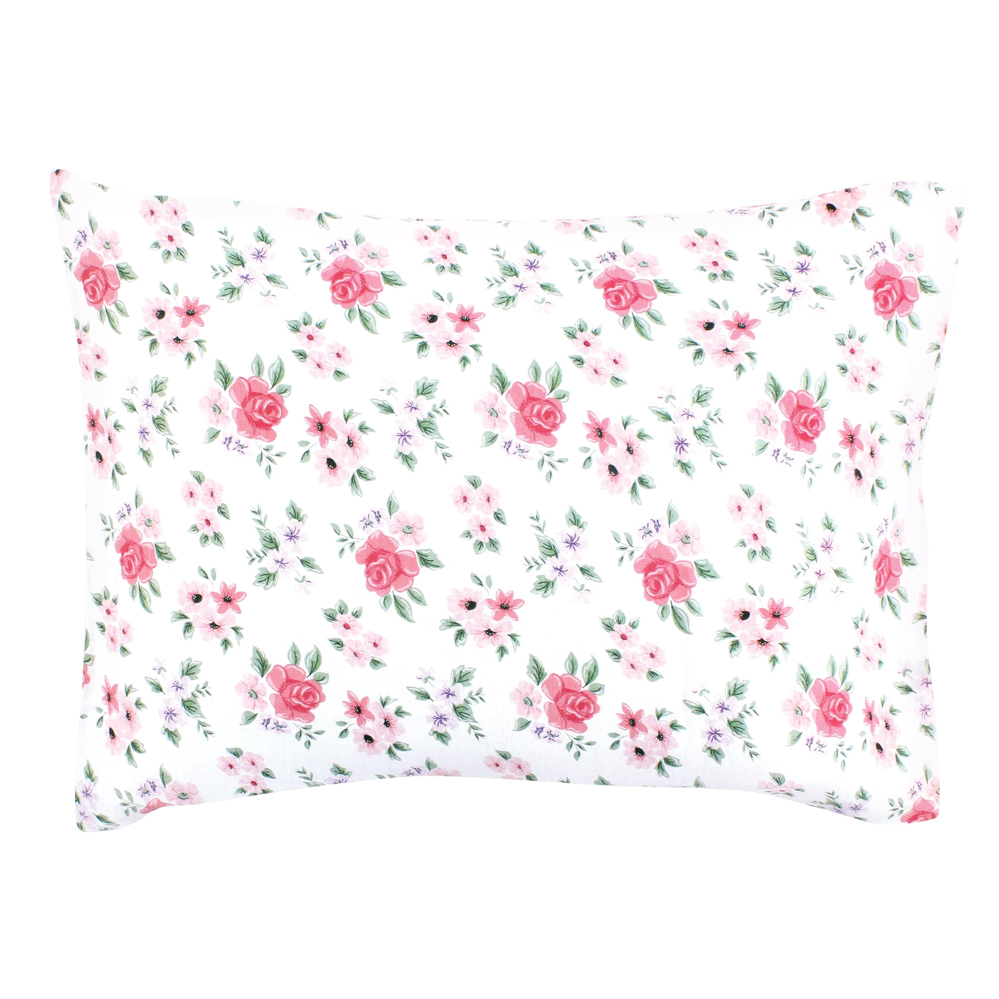Hudson Baby Unisex Baby Cotton Toddler Pillow Case, Vintage Floral, One Size