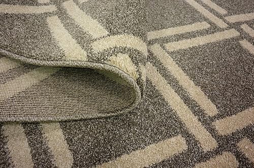 Miniatura 13 de Unique Loom Trellis Collection - Alfombra geométrica moderna gris (3 pies 3 pulgadas x 5 pies 3 pulgadas)