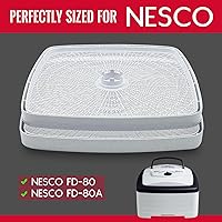 Vista 3 de GUCUJI Paquete de 5 hojas de deshidratador de silicona antiadherente prémium para secador de frutas Nesco FD-80 y FD-80A