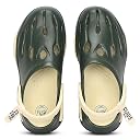 Kraasa Glide Gear Men's Eva Casual Clogs for Everyday use | Sandals with Adjustable Back Strap | Lightweight, Comfortable GreenCream UK 9 gallery image