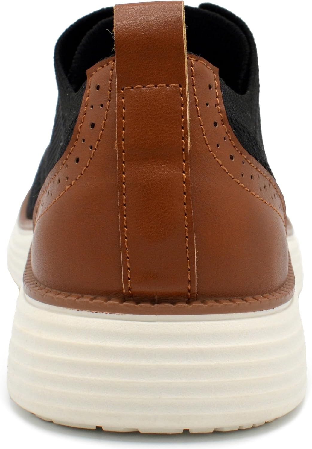 AKADEMIKS Mens Olney Wingtip Knit Oxford, Sleek Breathable Dress Shoes Black A, Size 11 - Image 6